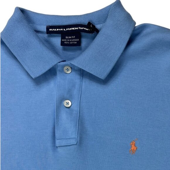 Ralph Lauren Sport Polo 100% Cotton Slim Fit Size Large Might fit Like a Medium - Picture 6 of 14